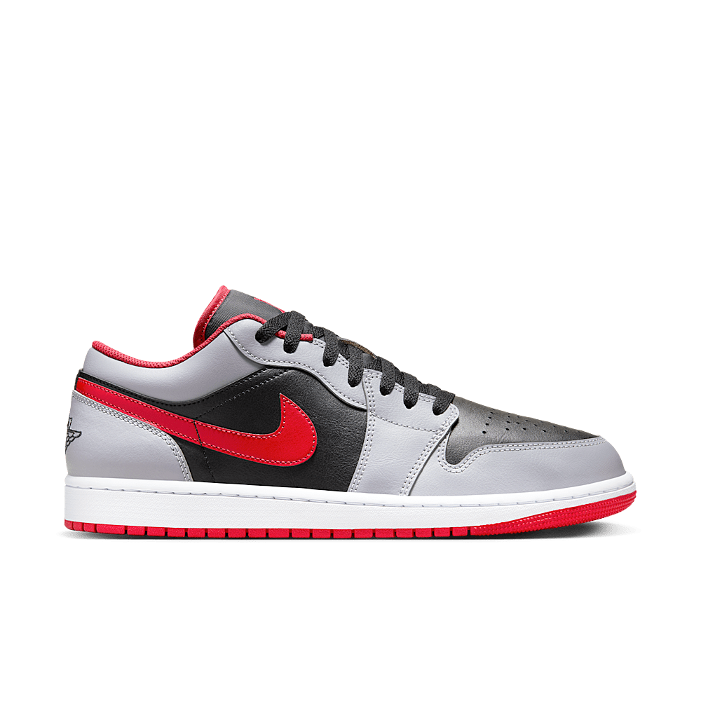 Jordan 1 Low Black Light Smoke Grey Gym Red