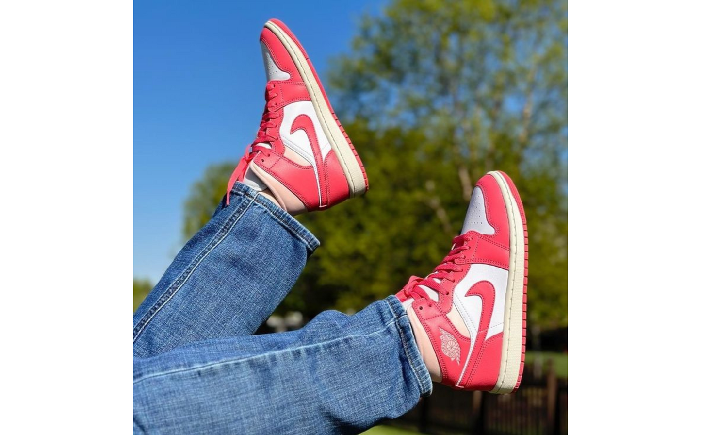 Jordan 1 Mid Strawberries and Cream