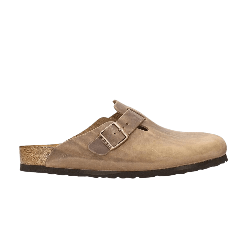 Birkenstock Boston Oiled Leather Tobacco Brown
