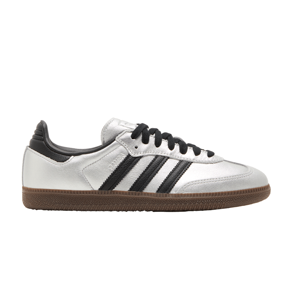 adidas Samba OG Silver Metallic Black Gum (Women's)