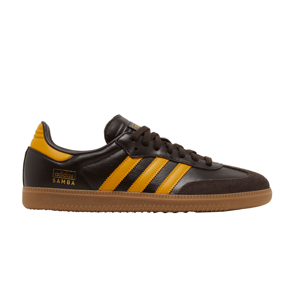 adidas Samba OG Dark Brown Preloved Yellow