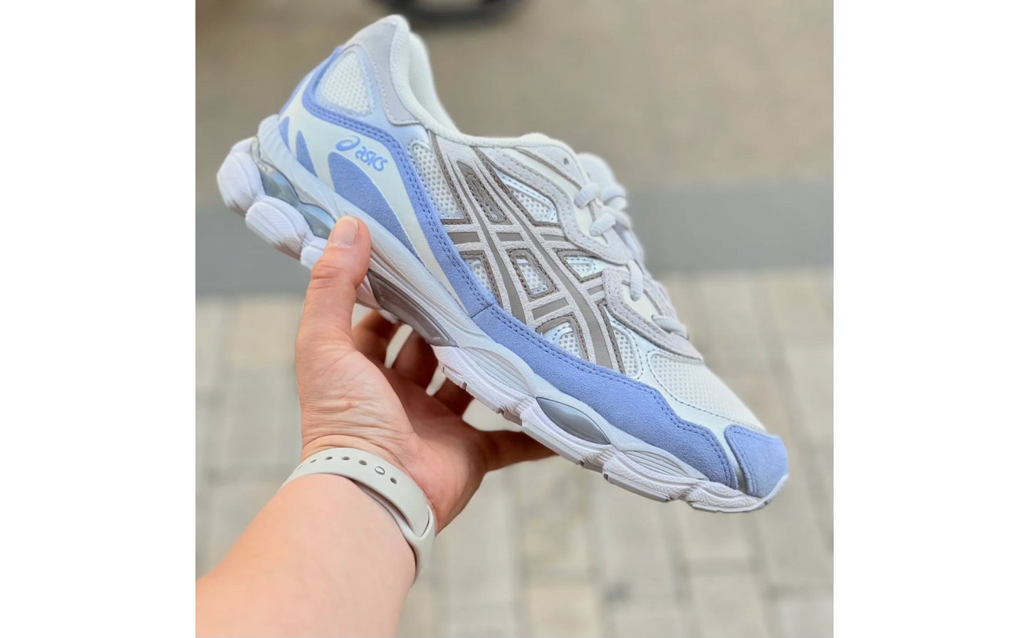 ASICS Gel-NYC Cream Cloud Grey Blue
