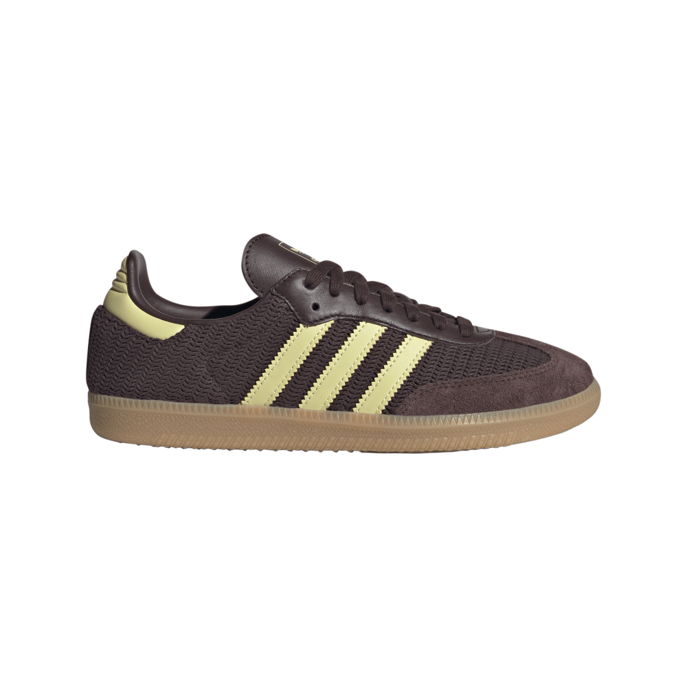 adidas Samba OG Shadow Brown Powder Yellow (Women's)