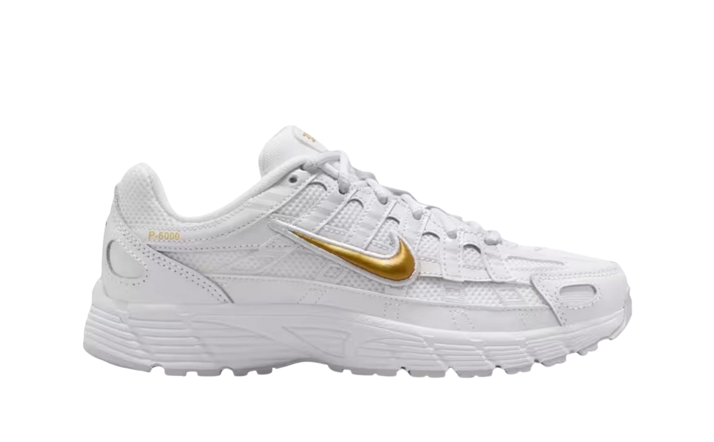 Nike P-6000 White Metallic Gold (GS)