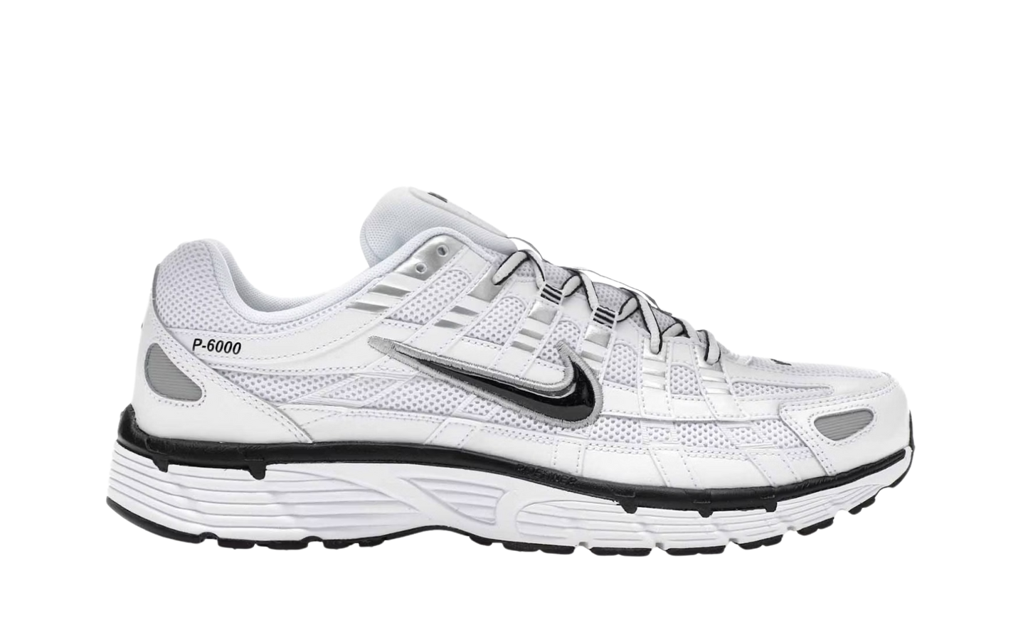 Nike P-6000 White Metallic Silver (GS)
