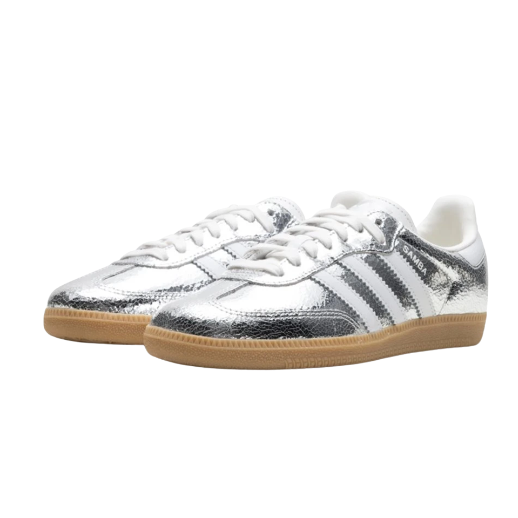 ADIDAS Samba OG Silver Metallic Cloud White (Women's)