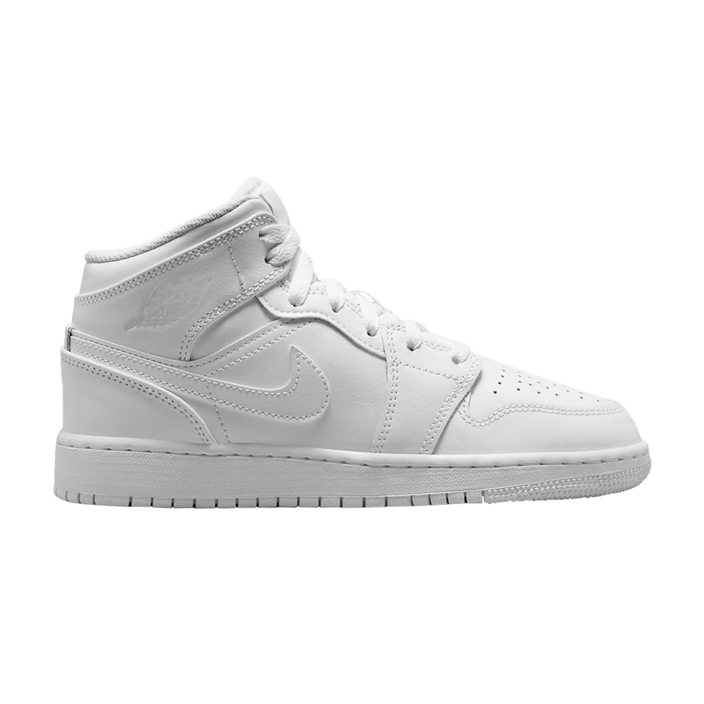 Jordan 1 Mid Triple White (2023) (GS)