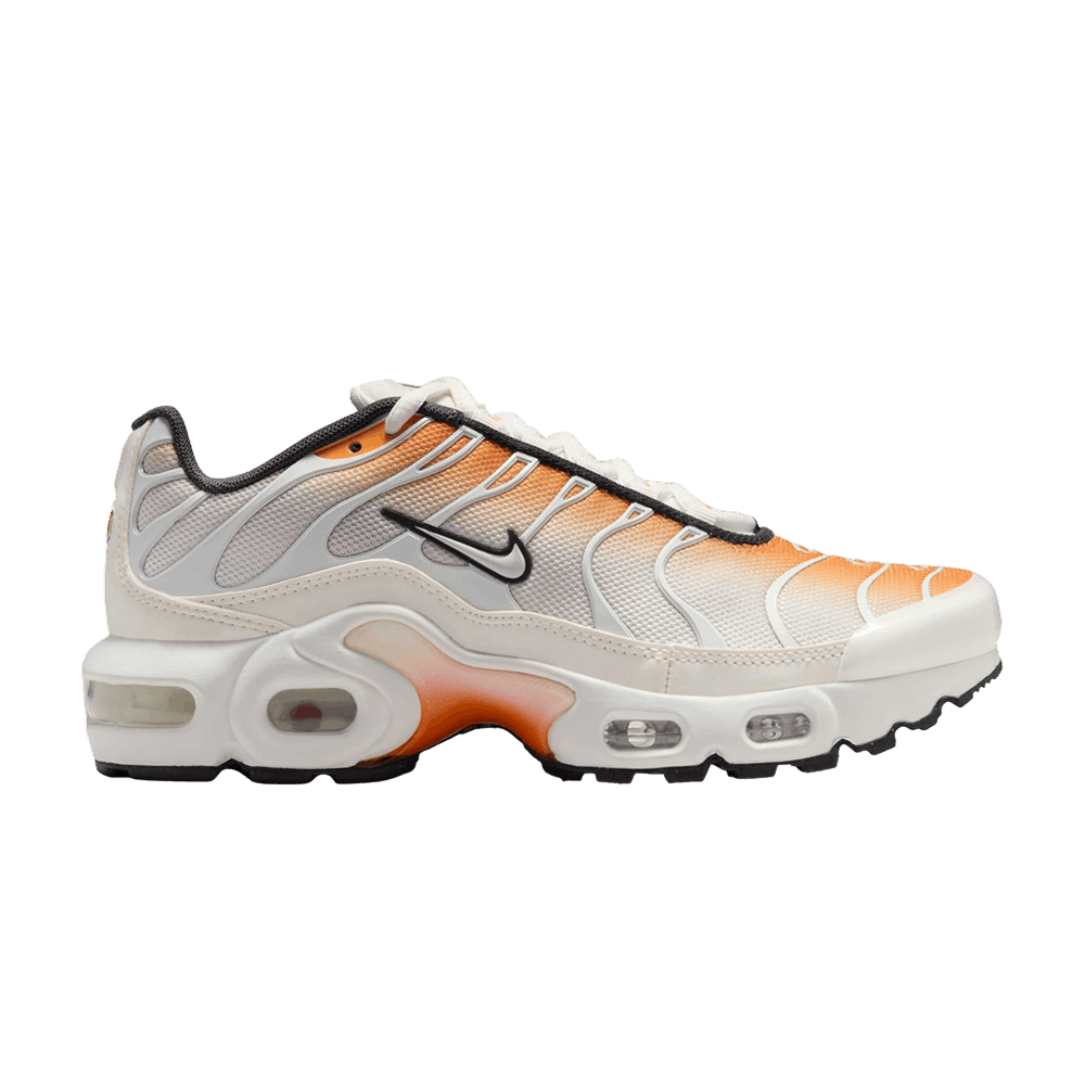 nike air max plus orange and white