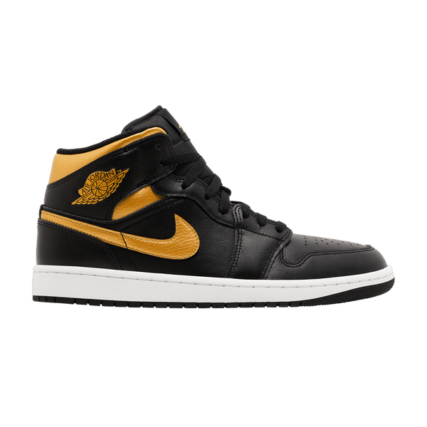 Jordan 1 Mid Black Metallic Gold