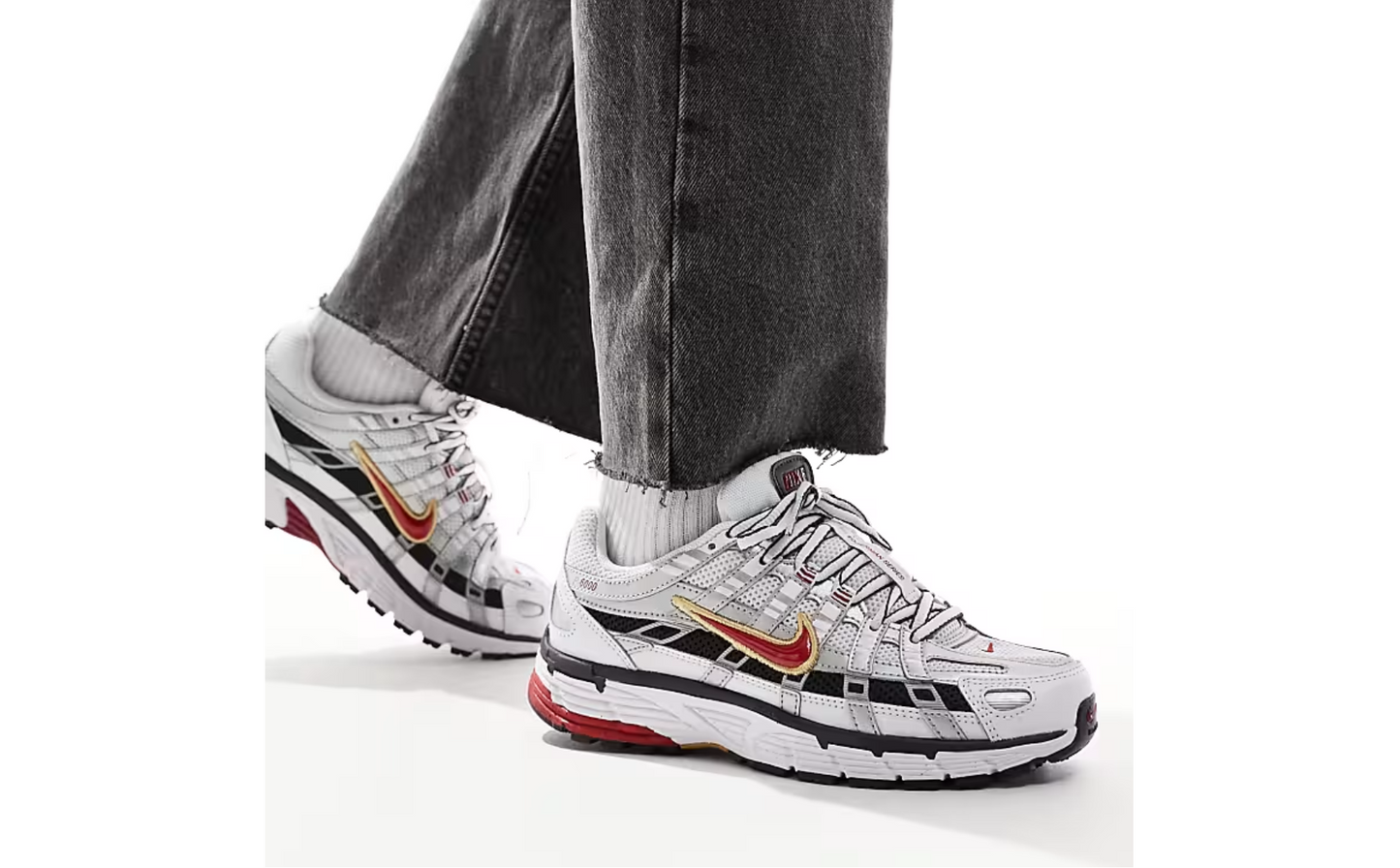 Nike P-6000 Platinum Varsity Red
