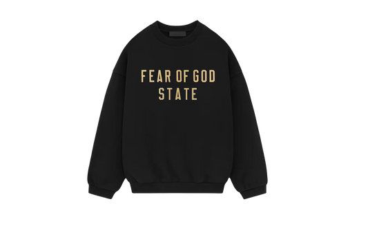 Fear of God Essentials Fleece Crewneck Black