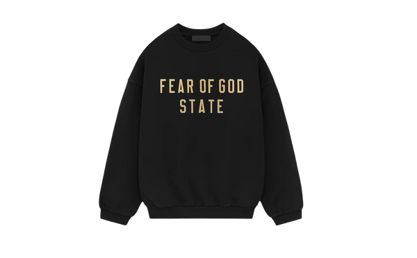 Fear of God Essentials Fleece Crewneck Black