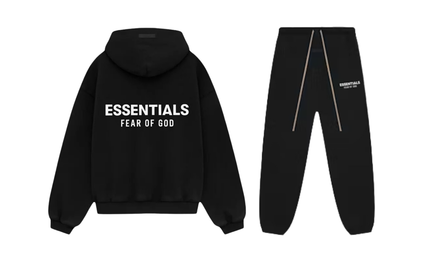 Fear Of God Essentials Fleece Black Full set