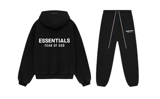 Fear Of God Essentials Fleece Black Full set