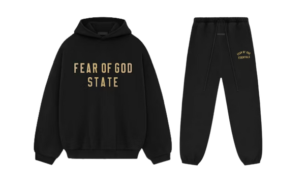 Fear of God Essentials Black Yellow State Full set