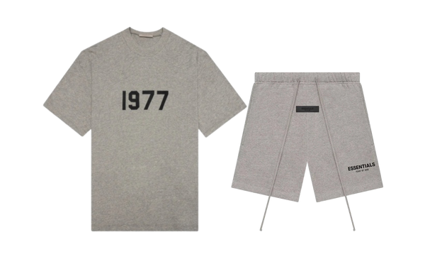 Fear Of God Essentials 1977 'Grey Dark Oatmeal' summer set