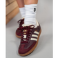 adidas Samba OG Maroon Gold Metallic (Women's)