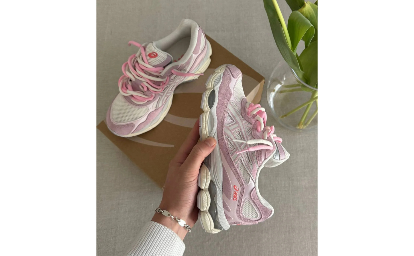 ASICS Gel-NYC Cream Rose Water