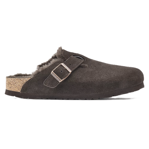 Birkenstock Boston Shearling Suede Mocha
