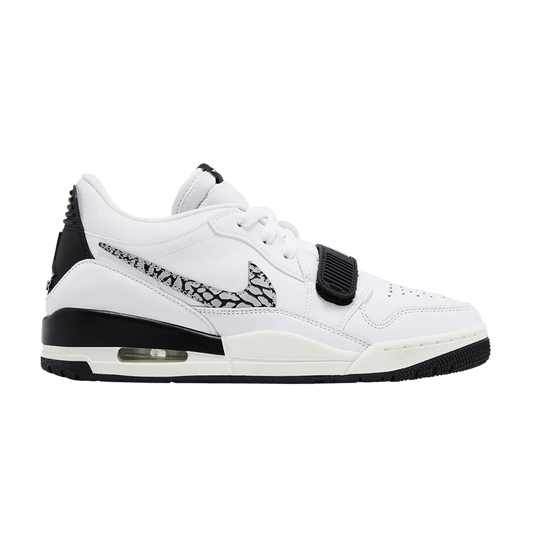 Jordan Legacy 312 Low White Black Elephant Swoosh