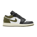 Jordan 1 Low Black Toe Medium Olive (GS)