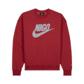 Nike x Nigo NRG Fleece Crew Sweatshirt Red