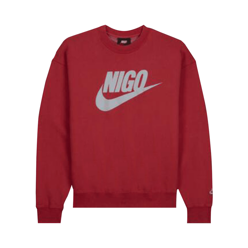 Nike x Nigo NRG Fleece Crew Sweatshirt Red