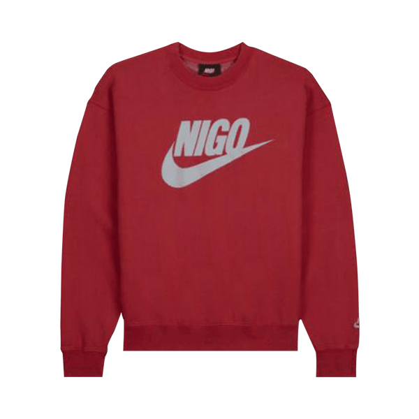 Nike x Nigo NRG Fleece Crew Sweatshirt Red