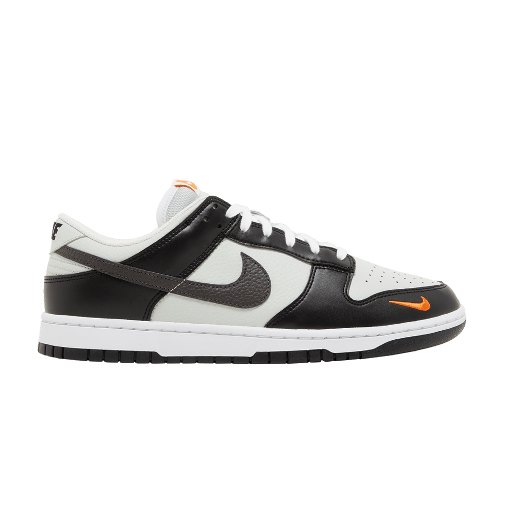 Nike Dunk Low Black Total Orange Mini Swoosh
