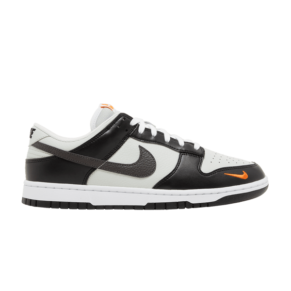 Nike Dunk Low Black Total Orange Mini Swoosh