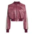 adidas Pleather Jacket Maroon