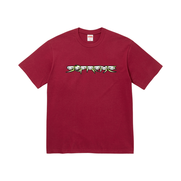 Supreme Skulls Spellout Tee 'Cardinal'