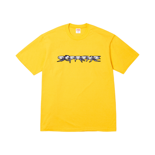 Supreme Skulls Spellout Tee 'Yellow'