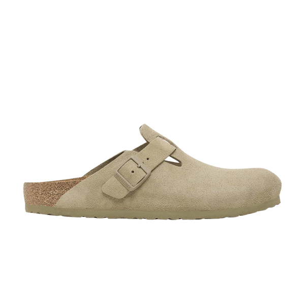 Birkenstock Boston Suede Faded Khaki