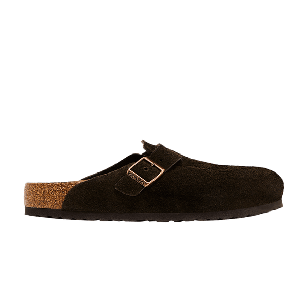 Birkenstock Boston Soft Footbed Suede  Mocha