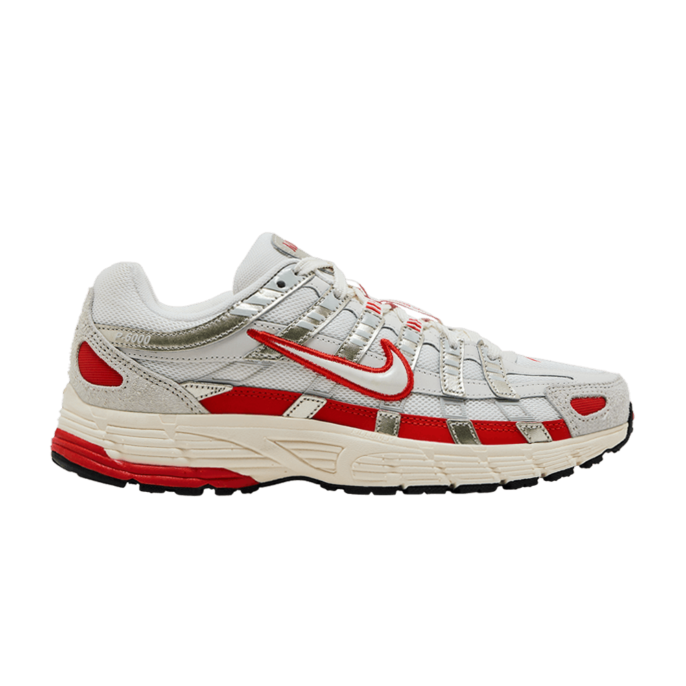 Nike P-6000 Sail Pale Ivory Light Bone Picante Red (Women's)