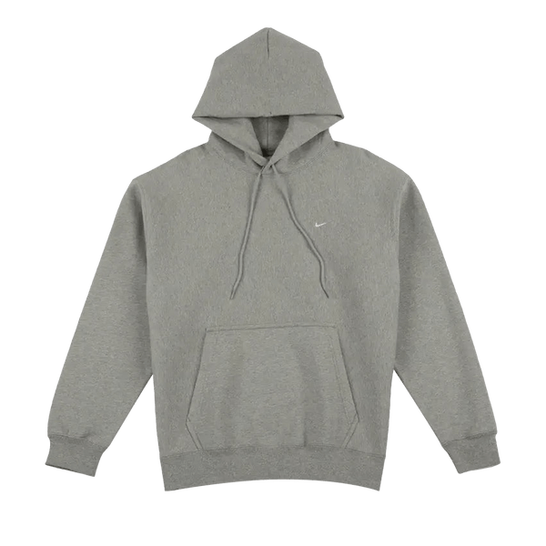 Nike Solo Swoosh Pullover Hoodie 'Dark Grey Heather/Light Smoke Grey/White'