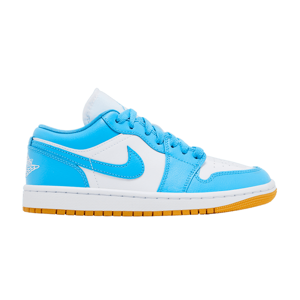 Jordan 1 Low White Gum Light Brown Dark Powder Blue (Women's)