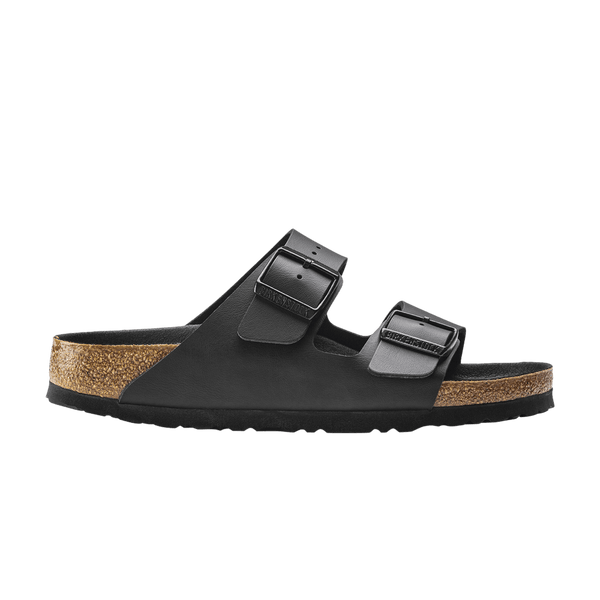 Birkenstock Arizona Birko Flor Black Black Foot Bed
