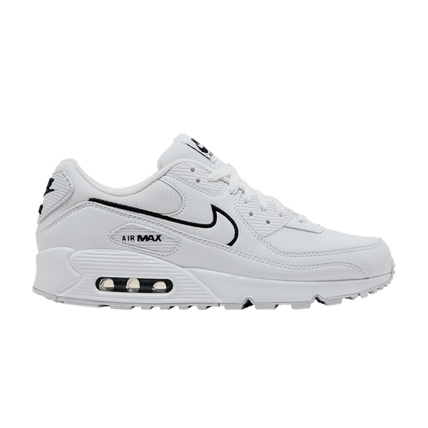 Nike Air Max 90 White Black Outlined Swoosh