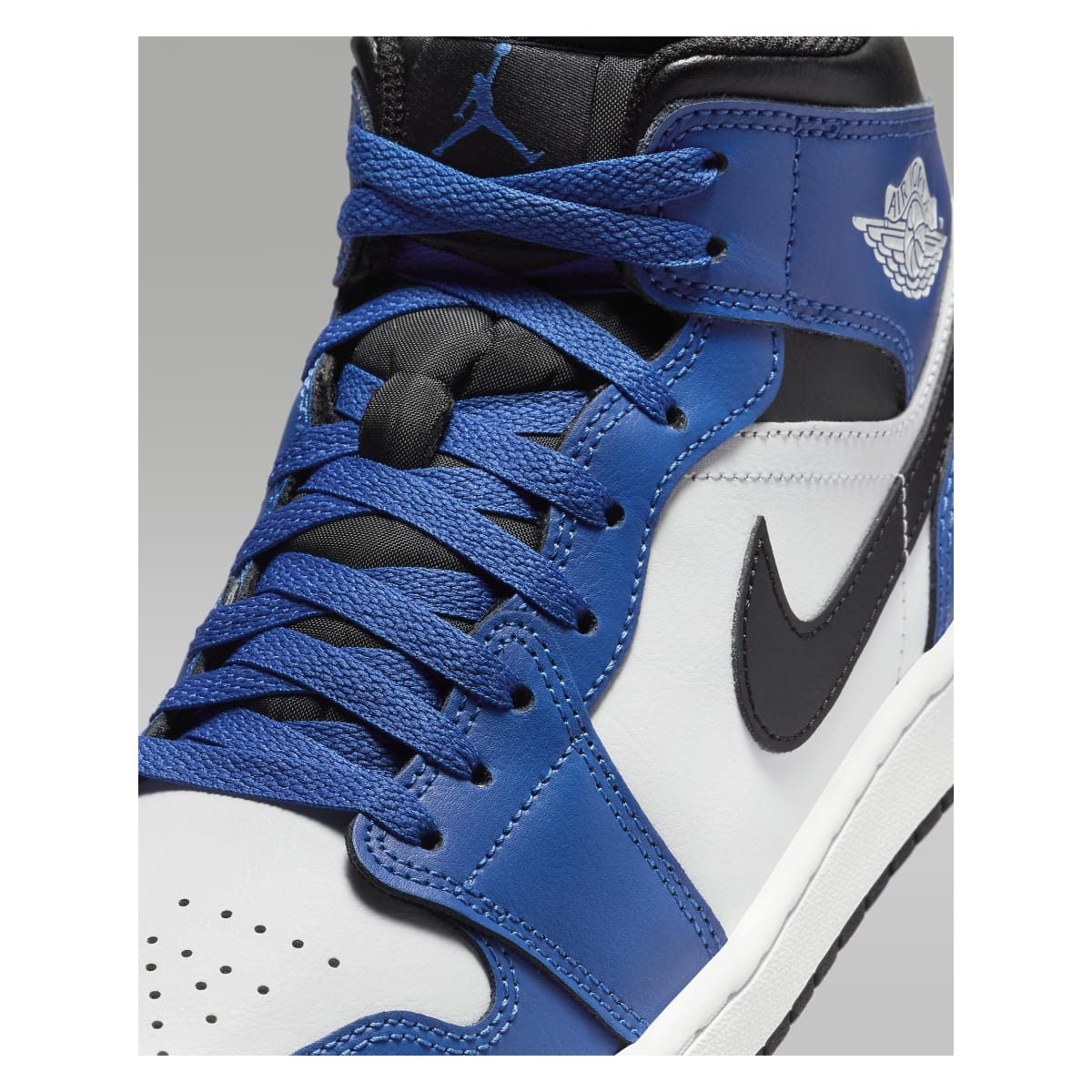 Jordan 1 Mid (GS) Game Royal/Black-White