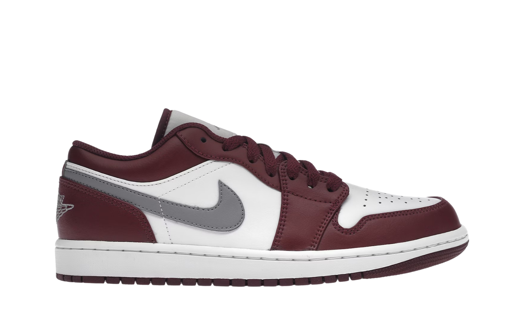 Jordan 1 Low White Bordeaux