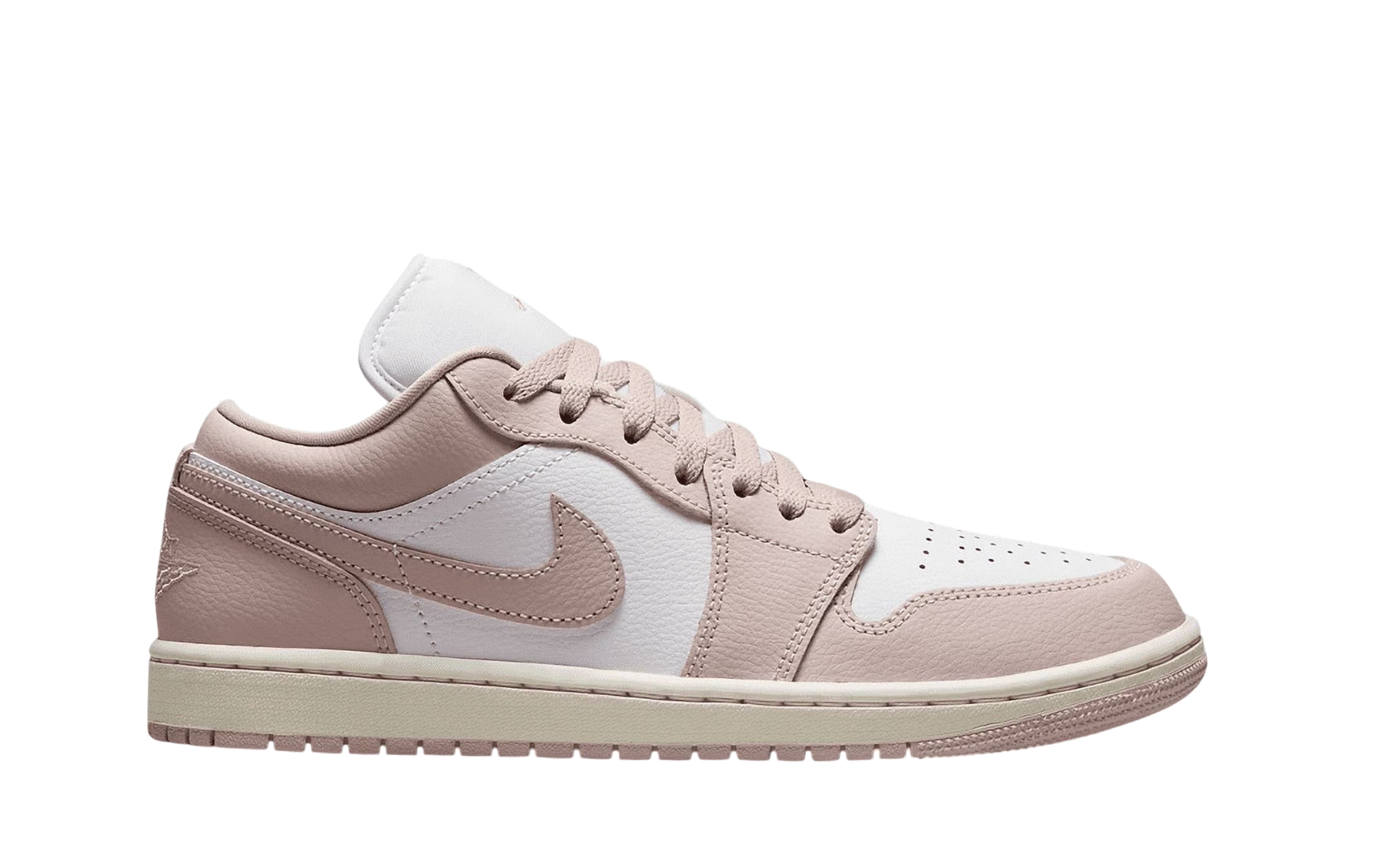 Air Jordan 1 Low White/Pink Oxford-Sail