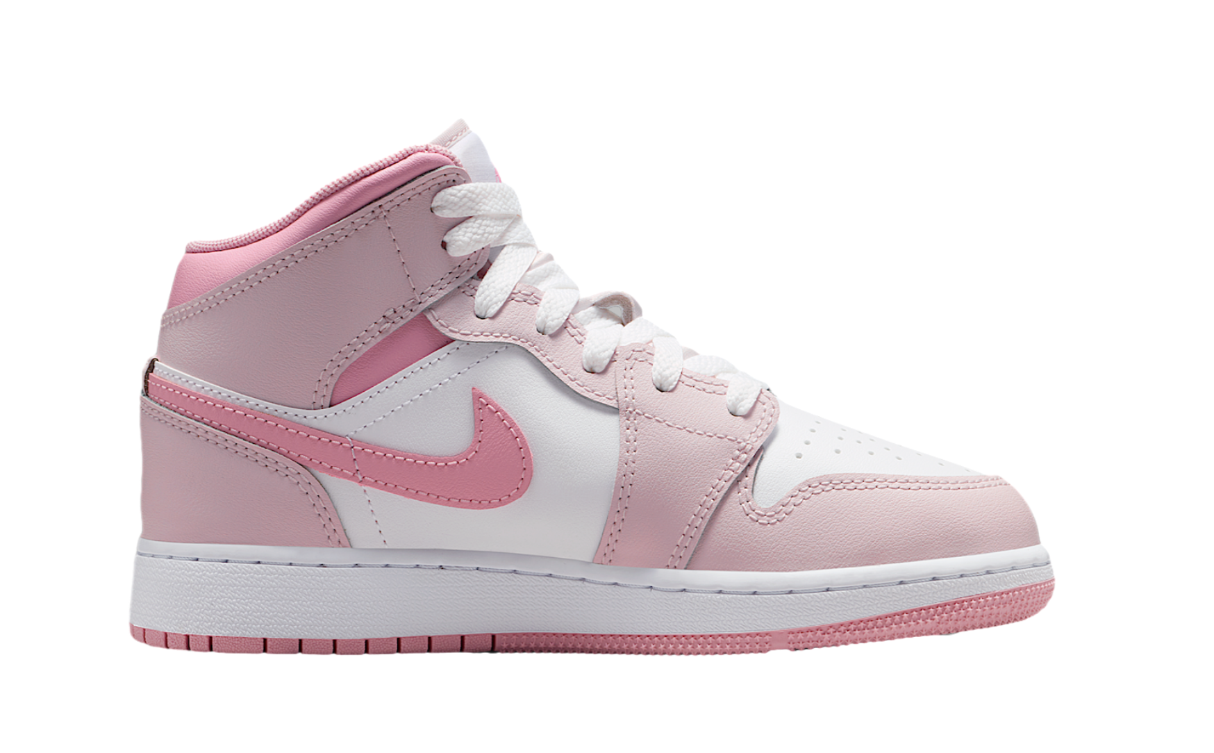 Jordan 1 Mid Pearl Pink White (GS)