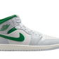 Air Jordan 1 Mid White Pure Platinum Pine Green (GS)
