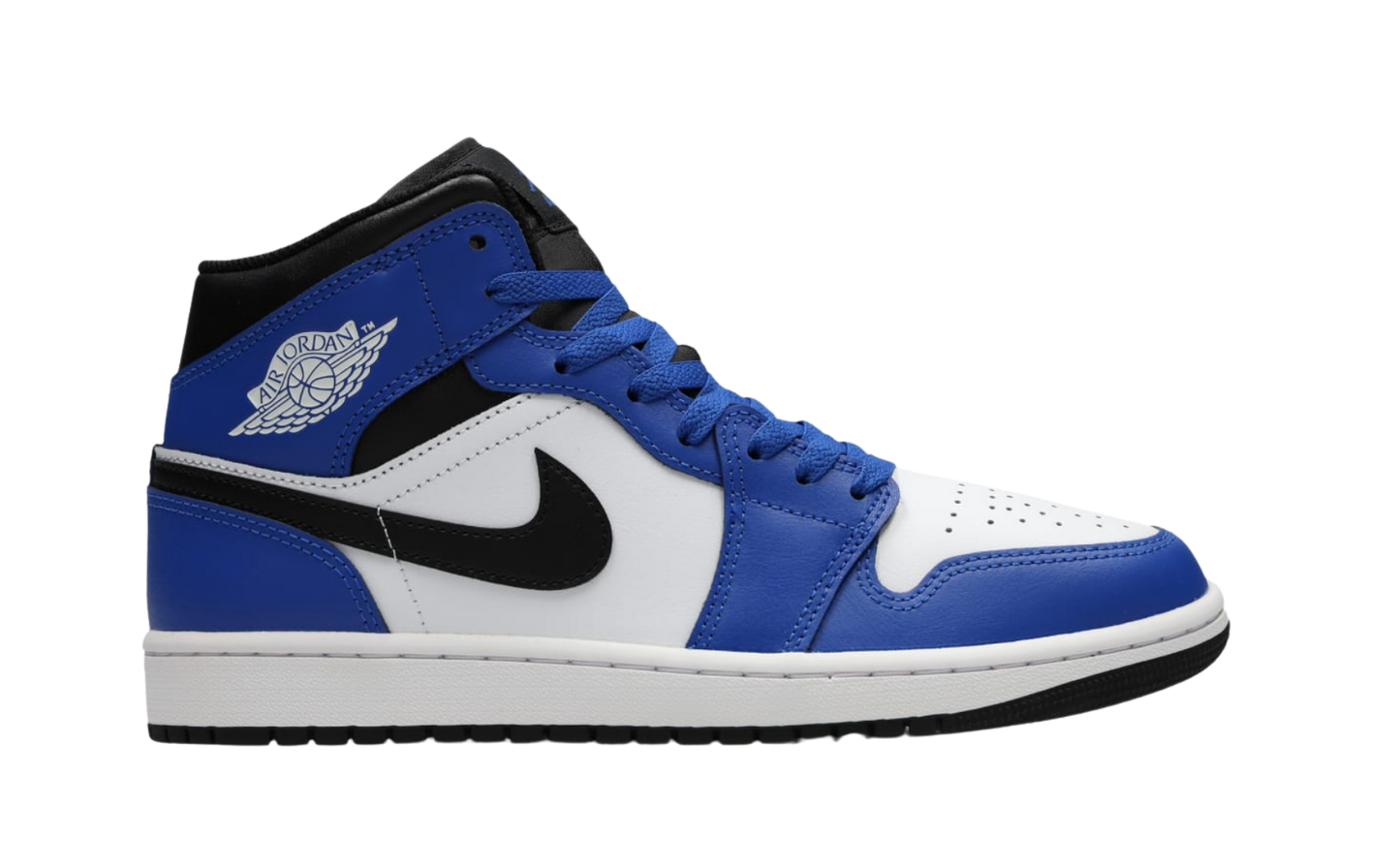 Jordan 1 Mid (GS) Game Royal/Black-White