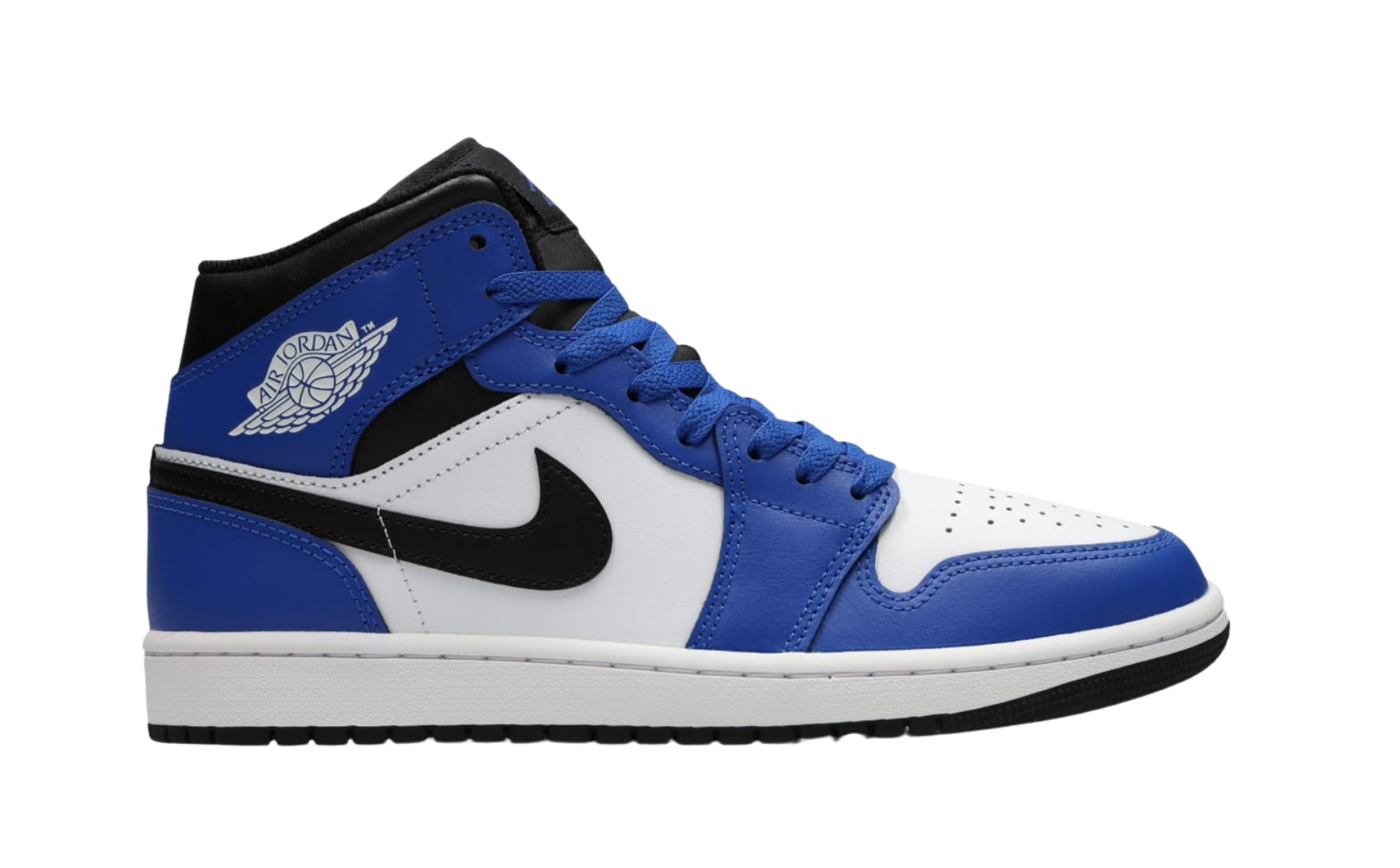 Jordan 1 Mid (GS) Game Royal/Black-White