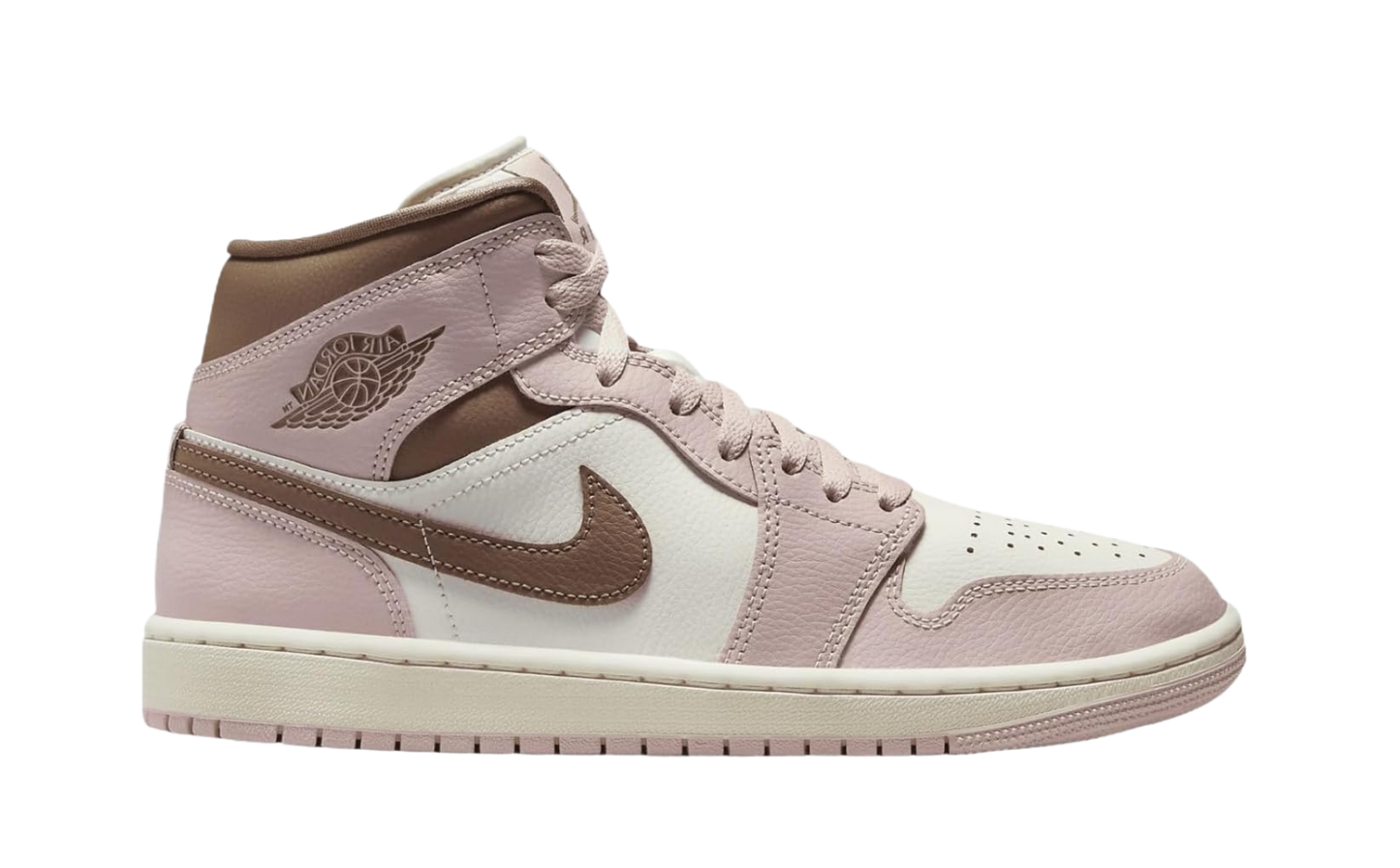 Jordan 1 Mid Pink Oxford Brown (Women's)