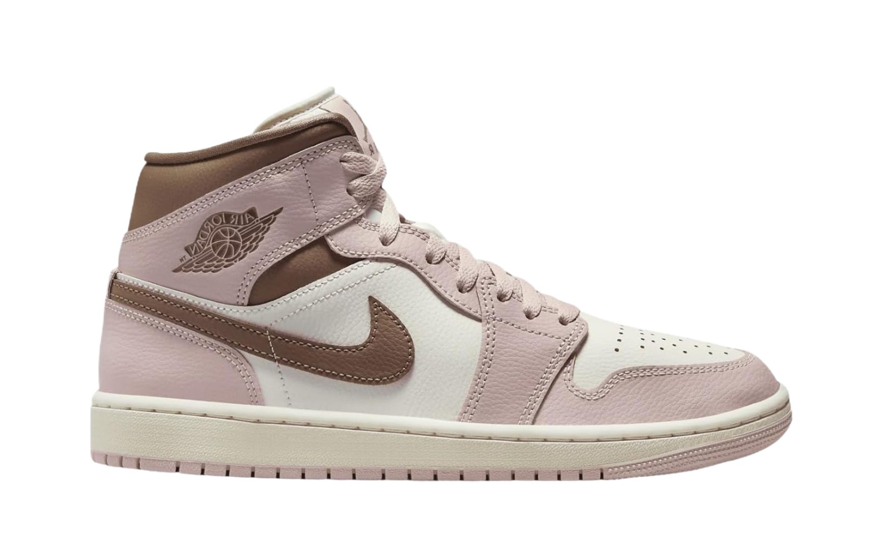 Jordan 1 Mid Pink Oxford Brown (Women's)
