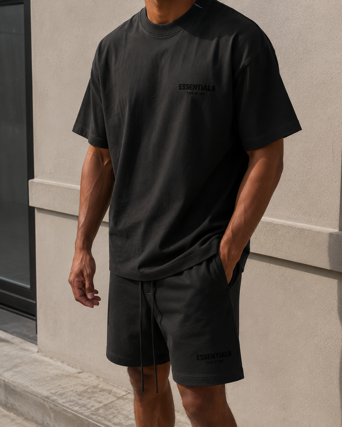 Fear of God Essentials summer set Black